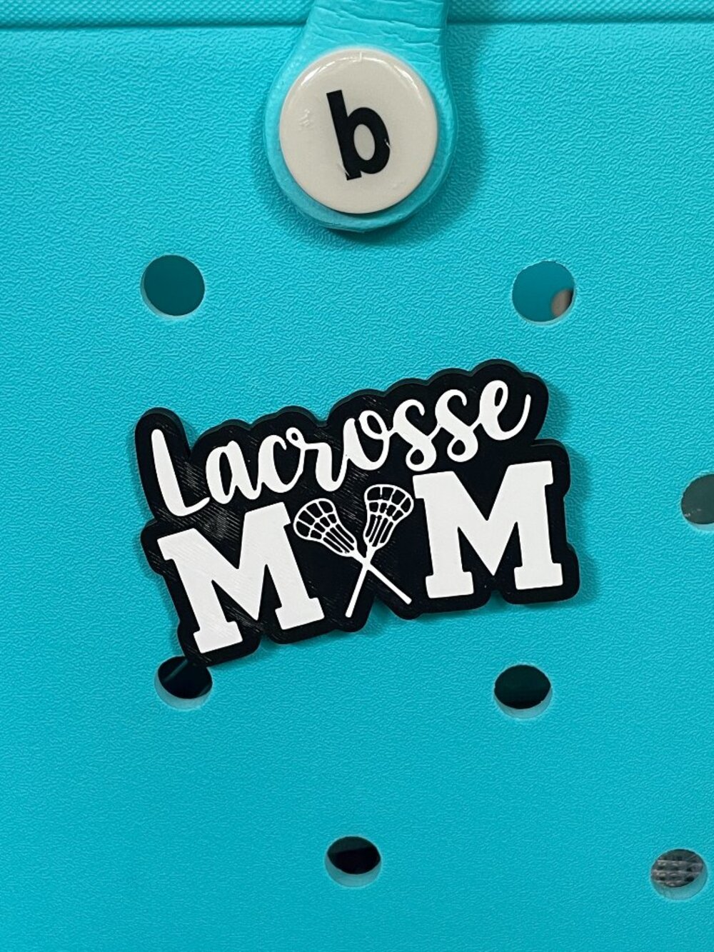 Lacrosse Mom Bogg Charm-Lacrosse Bogg Charm-B Stock-New!